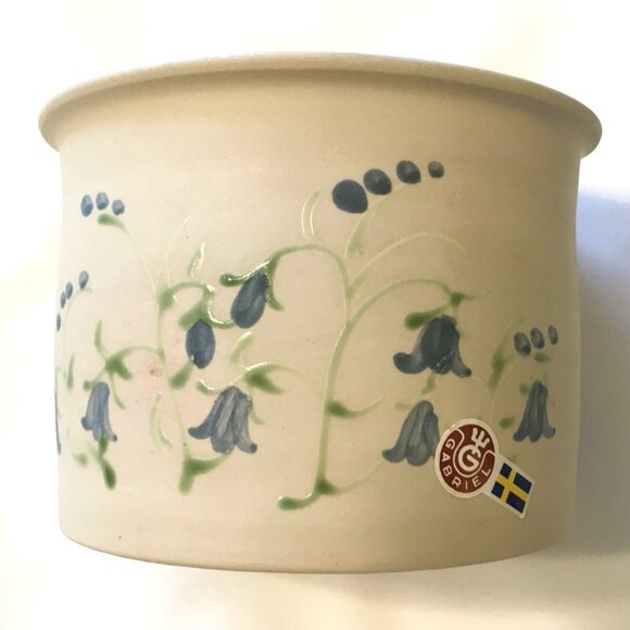 GABRIEL Sweden Stengods (Stoneware) Ceramic Pot, Small Crock Style, Pre-owned - Picture 2 of 7